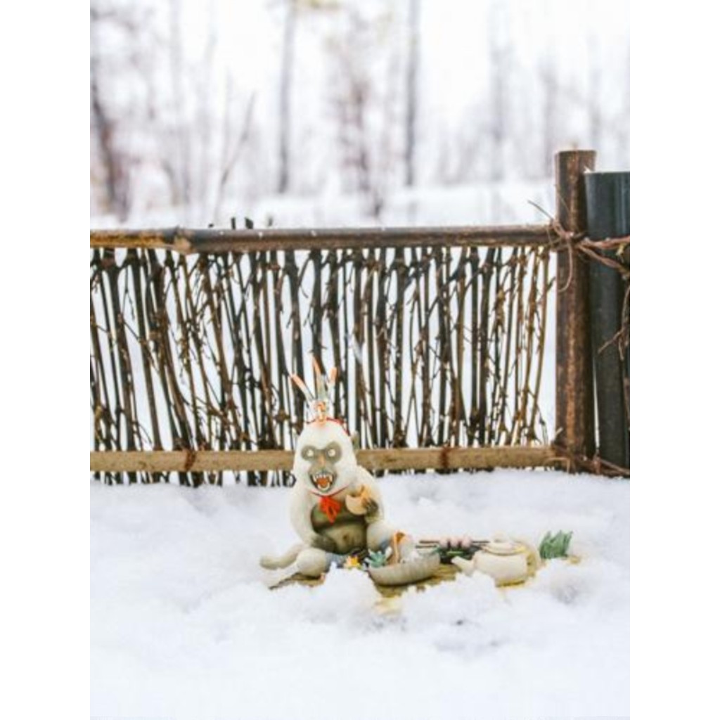 Simulação Mini decoração para casa cerca de bambu decoração de mesa artesanal tela de bambu cerimônia de chá decoração a