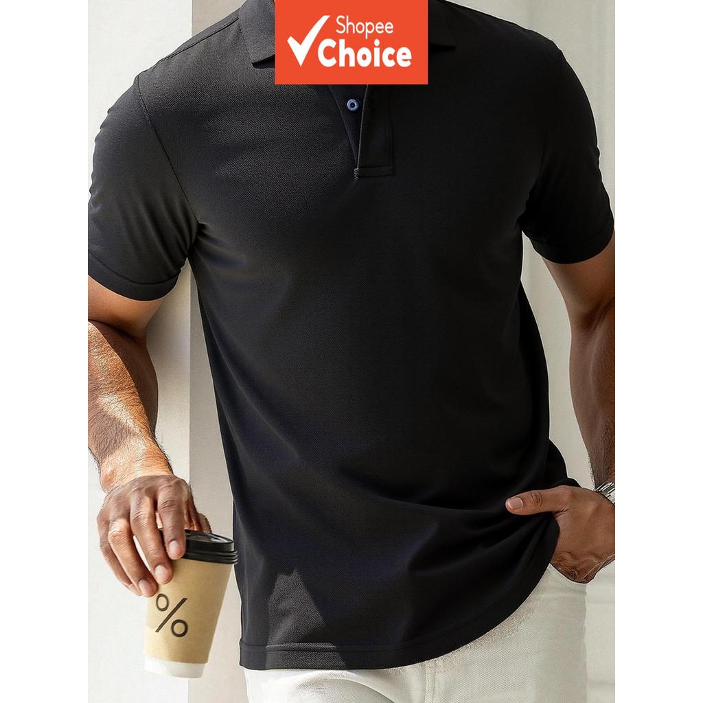  Camiseta Masculina Seca Rápida e Respirável Ativa & Polo de Golfe, Macia e Elástica, Casual Estilo Casal, Moda Camiseta