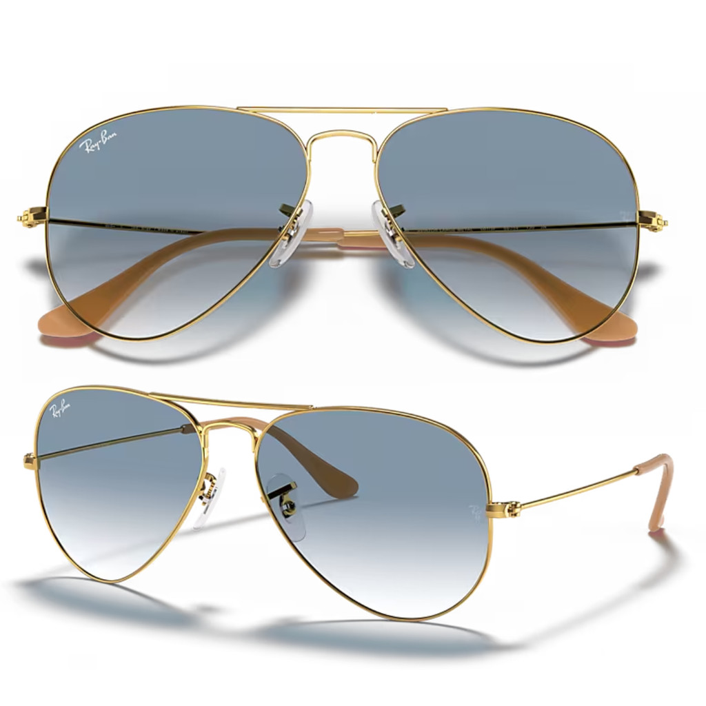 Óculos De Sol Ray Ban Aviator Gradient RB3025L Tamanho 58