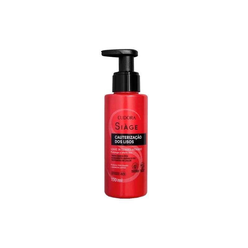 Leave-in Capilar Siàge Cauterização dos Lisos 100ml em Oferta na Shopee