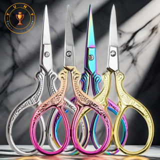 Kit 1/4 Peças Tesoura Para Corte Bordado Unha Inox 9x5 cm Multiuso Profissional em Oferta na Shopee