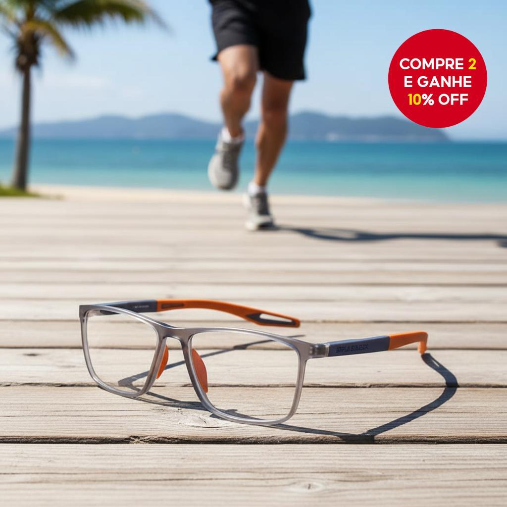  TR90 óculos esportivos ultraleves com filtro de luz azul e antiderrapante para futebol e basquete.