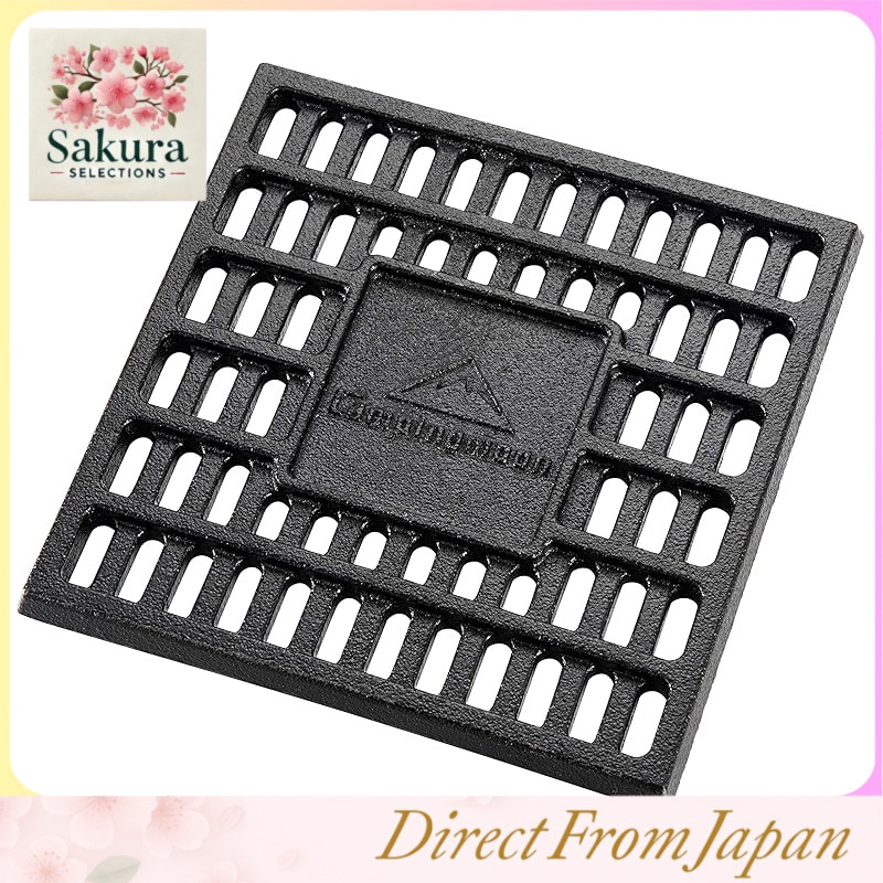 Camping Moon Cast Iron Fire Pit Grate for Fireplaces and Charcoal Trays