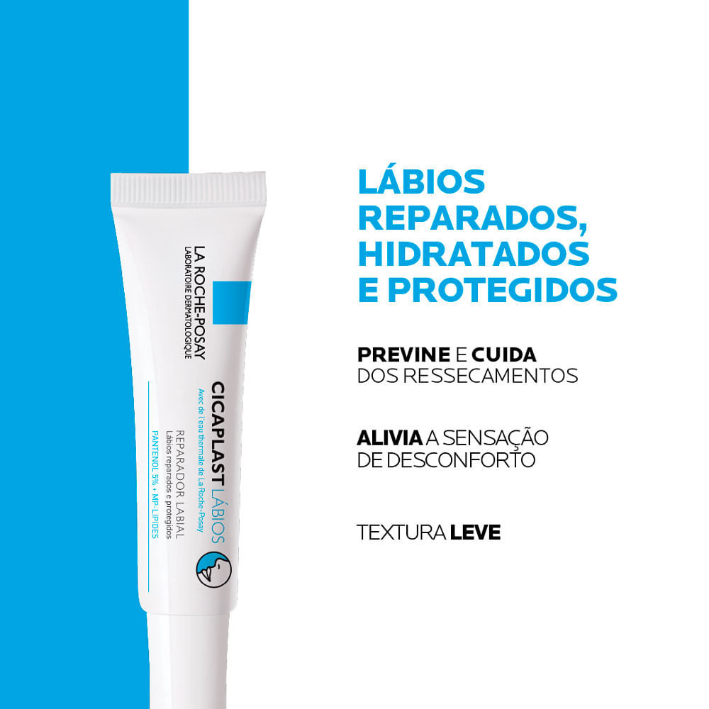 Detalhes do Cicaplast Lábios La Roche Posay Reparador Labial com 7,5ml