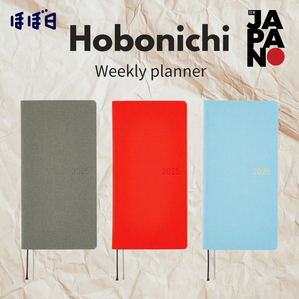 Hobonichi Techo 2025 Weeks Colors/Smoke Gray April Start Weekly Planner Weekly Left Slim Vertical