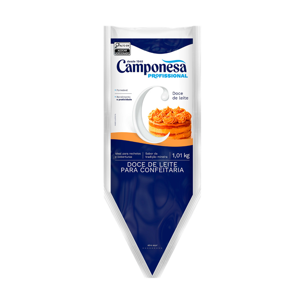 Bisnaga de Doce de Leite Profissional 1,01kg Camponesa