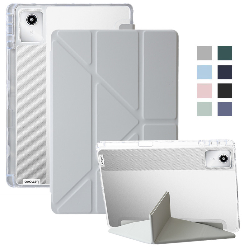 Para Lenovo Tab M11 Caso 11 " Acrílico Claro Duro Suporte Traseiro Capa Inteligente Funda M11 Xiaoxin Pad 2024 Com De Ca
