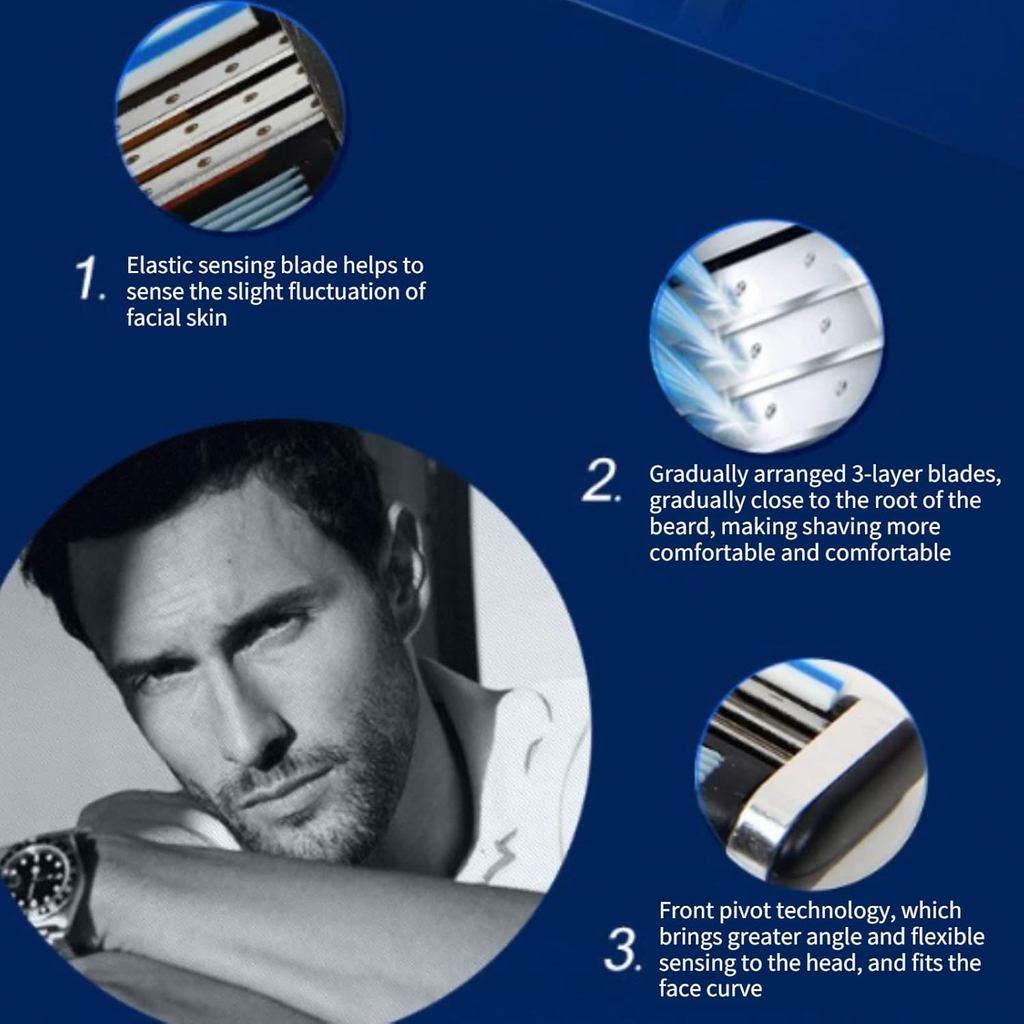 Detalhes do Gillette MACH 3 - Cartucho com 3 Unidades | Reposição para Barbear Suave e Preciso