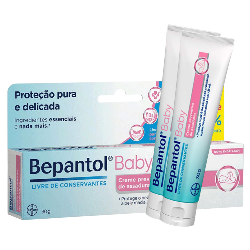 Creme Preventivo De Assaduras Bepantol Baby 30g KIT C/2 UN em Oferta na Shopee