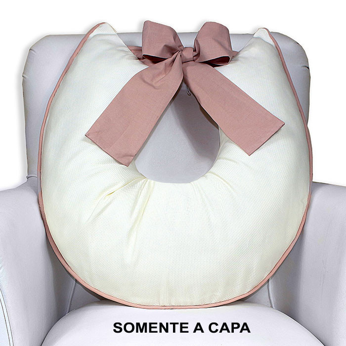 Capa De Almofada Amamentação Com Laço 100% Algodão em Oferta na Shopee