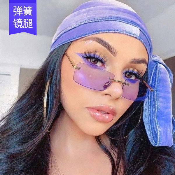 óculos feminino de sol óculos de sol quadrado feminino oculos de sol Óculos de sol sem moldura feminino quadrado pequeno