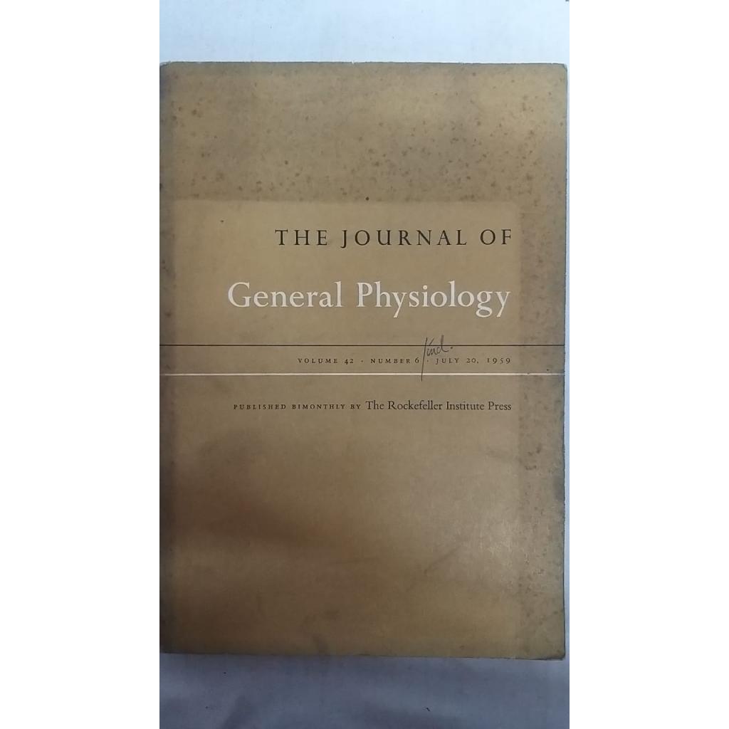 The Journal of General Physiology - Volume 42 - Number 6