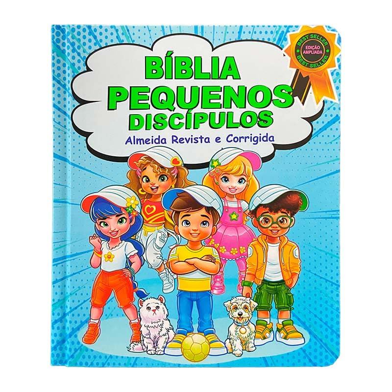 Bíblia Pequenos Discípulos ARC | Harpa | Capa Dura Azul