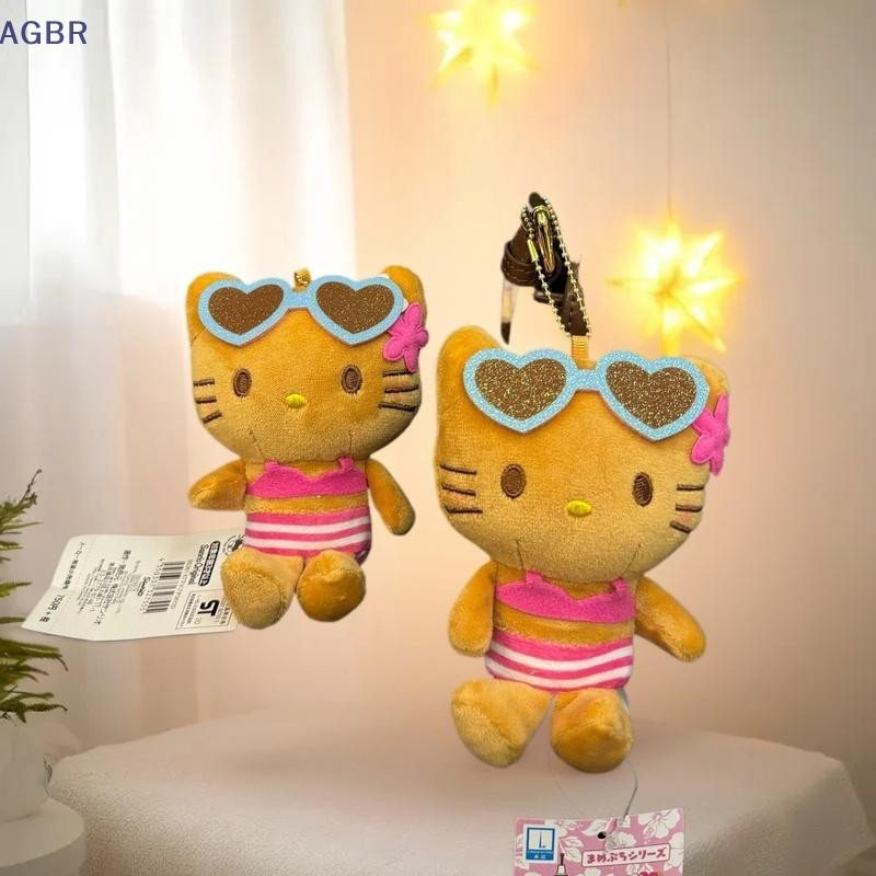 [AGBR] Sanrio Óculos Maiô Hello Kitty Brinquedos De Pelúcia Boneca De Gato Pingente Desenho Animado Bolsa Decoração Pres