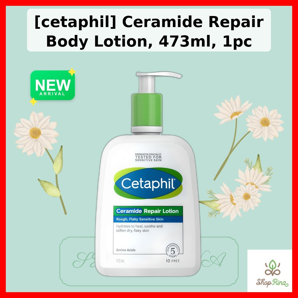 [cetaphil] Loção Corporal Reparadora De Ceramida , 473ml , 1 Unidade/Coreana/Reparação/100 % Genuína Da SHOPRINA