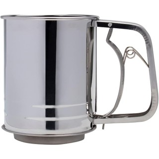 Polvilhador Inox para Açúcar Farinha Tapioca Peneira Cozinha Manual Prático Ideal Uso Diário