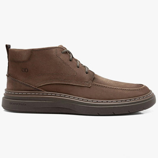 Bota Democrata Grid Couro Masculino Marrom