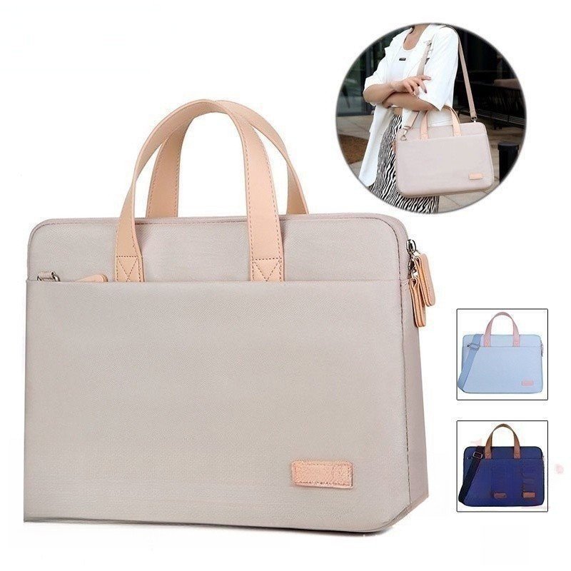 13 bolsa impermeável de 14 polegadas para laptop de 15,6 polegadas bolsa de ombro feminino