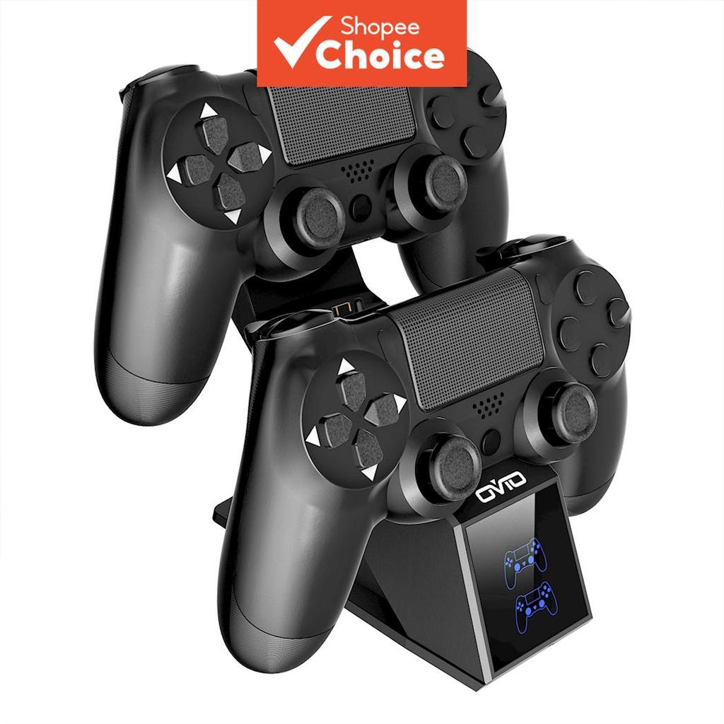 Controladora Carregadora para PS4, Carregador Dock de Estação Compatível com Dualshock 4, Porta de Carregamento Rápido