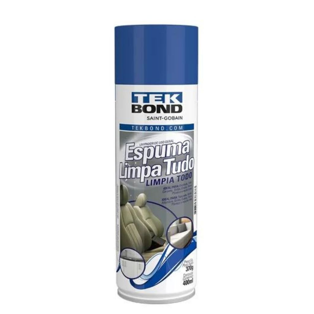 Espuma Limpa Tudo Tek Bond Estofado Carpete Plastico Couro