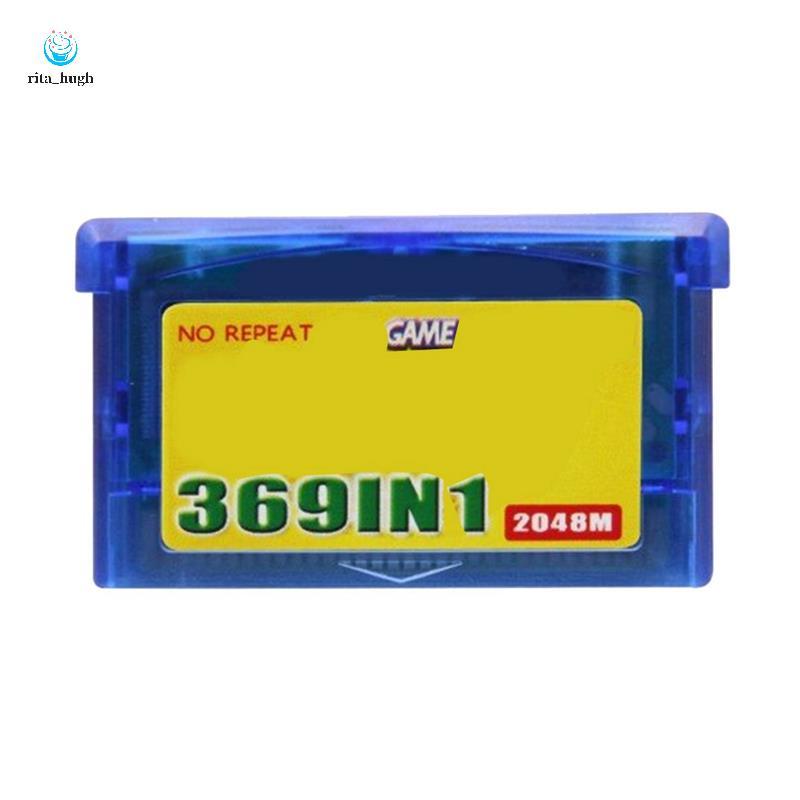 Jogo 369 Em 1 Para Cartão De Console De Videogame Avançado Combinado Inglês