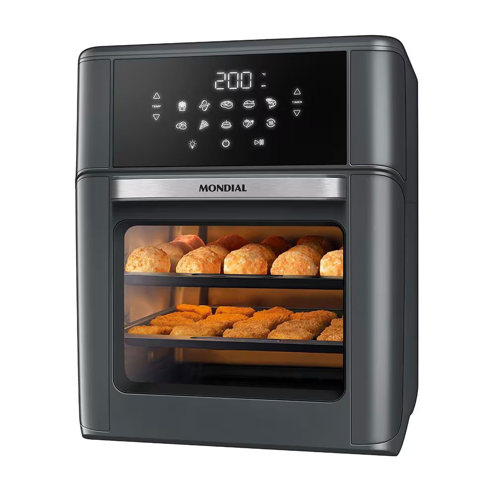 Fritadeira Air Fryer Oven AFON-12L-FG 12L Digital 2000W Mondial