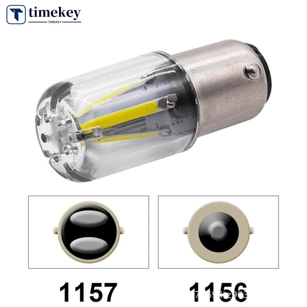 TIMEKEY 1Pc COB 1156 1157 Carro LED Sinal Luzes De Volta Lâmpada BA15S P21W P21/5W Reversa 12V Automóvel L4R3