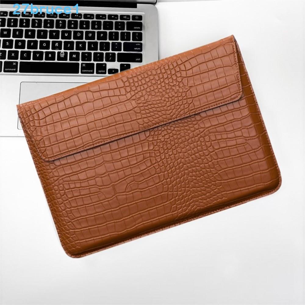 BRUCE1 Bolsas Para Laptop De 13 Polegadas , Bolsa Com Fecho De Couro , Capa Leve Notebook Suporte