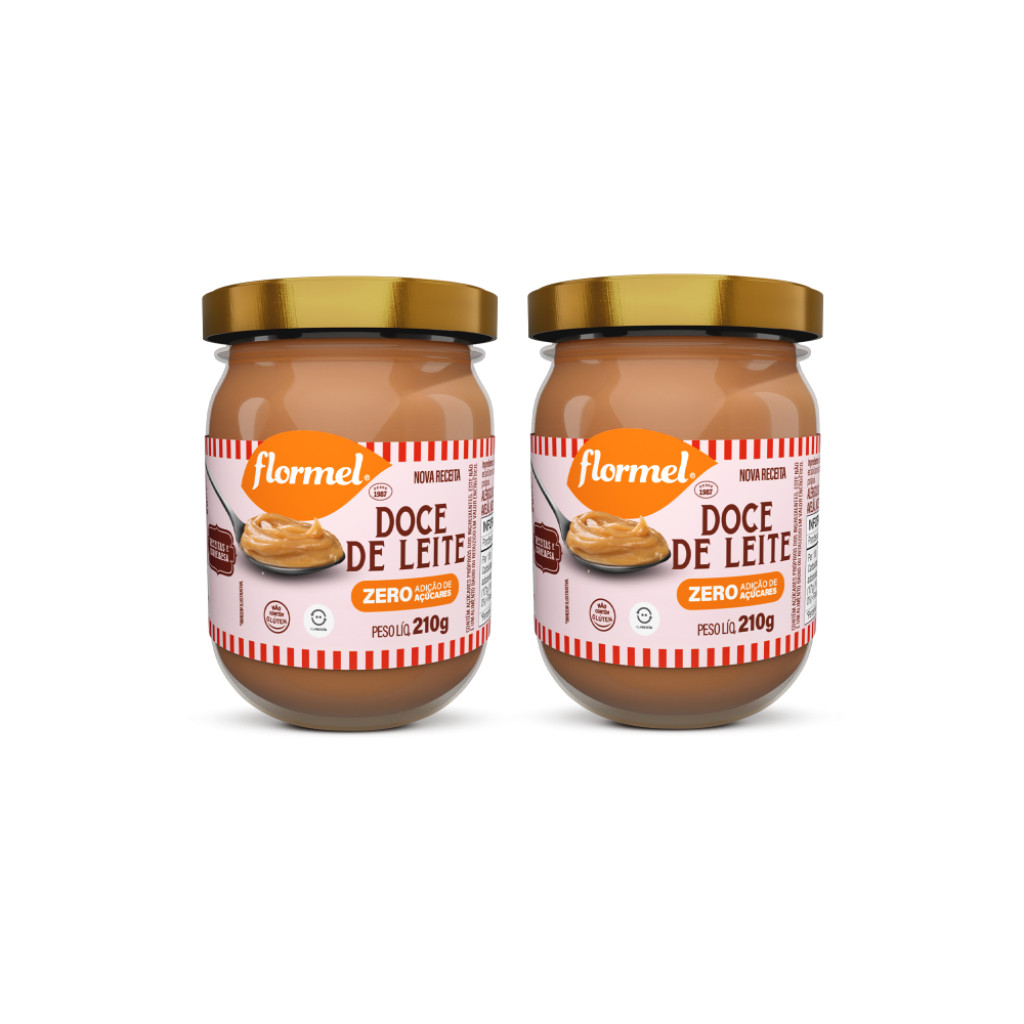 Kit Doce de Leite Cremoso Flormel Zero Açúcar com 2 Unidades de 210g cada em Oferta na Shopee