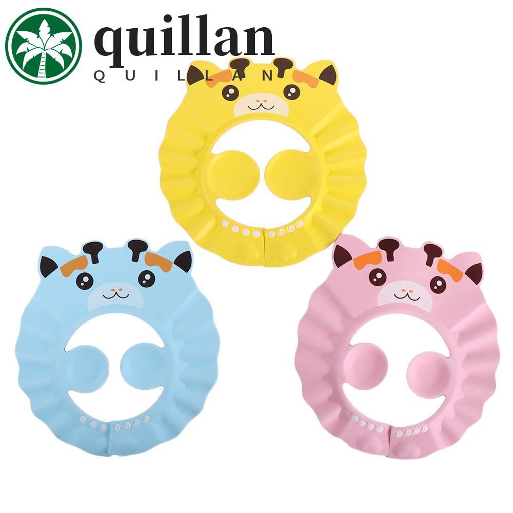 QUILLAN Chapéu De Banho Para Bebê , Macio , Fofo , Desenho Animado , À Prova D'água , Proteção Os Ouvidos , Infantil , L