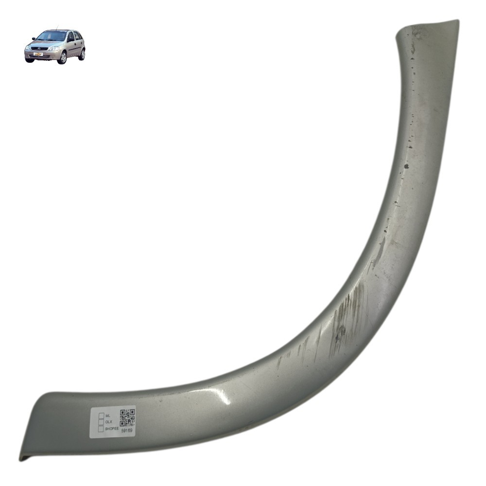 Aplique Moldura Paralama Traseiro Direito Gm Corsa 2003 2002 Prata