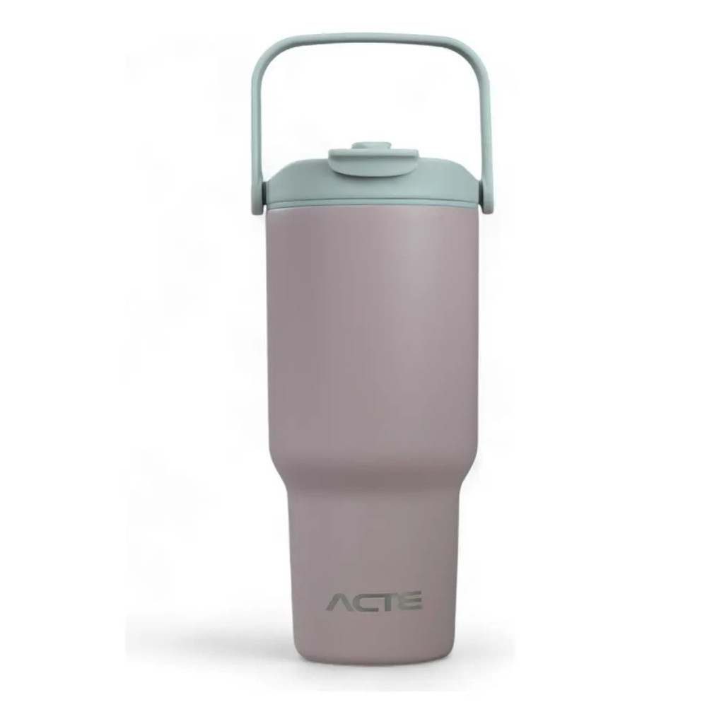 GARRAFA TERMICA HYDRA ESPORTIVA ROSA ACTE 900ML 10 HORAS DE CONSERVAÇÃO