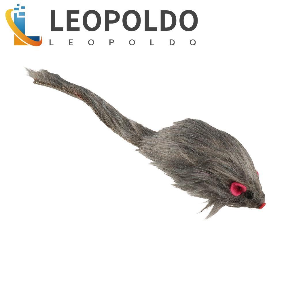 LEOPOLDO Brinquedo De Gato De Rato De Pelúcia Cinza , Brinquedos Para Animais De Estimação Falso , Simulação