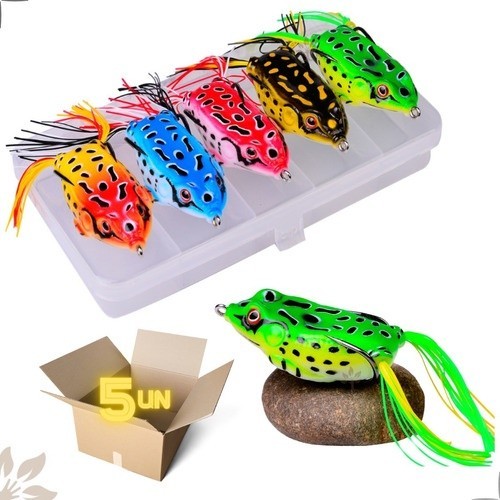 Isca Artificial Sapinho Sapo Frog Rã Anti Enrosco Sapito 12g 5pcs