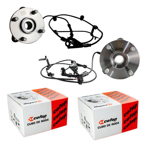 Par Cubo Roda Dianteira Rolamento Abs Yaris 1.3 1.5 Cofap