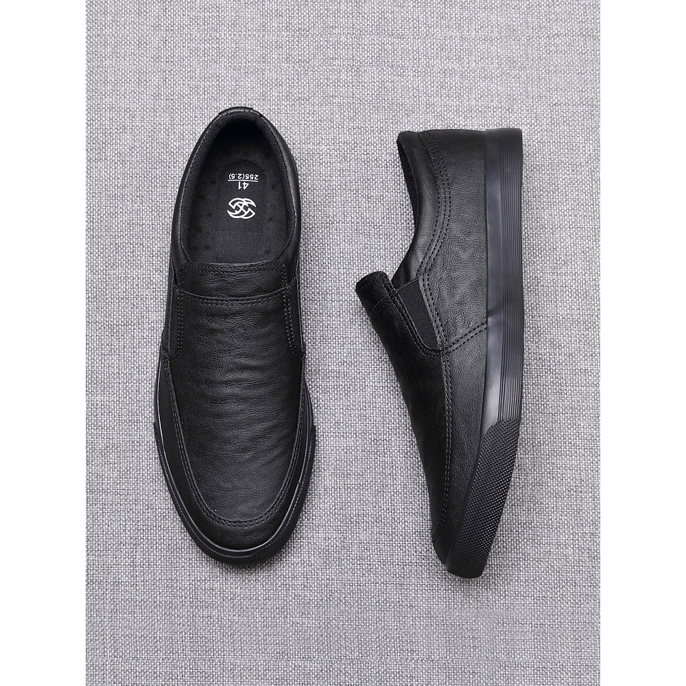 2026 novo estilo sapatos masculinos primavera negócios sapatos casuais sapatos de couro masculino deslizamento-em tênis