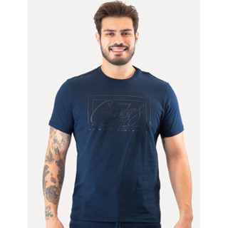 Camiseta Guess Masculina Los Angeles Cursive Relevo Azul Escuro em Oferta na Shopee
