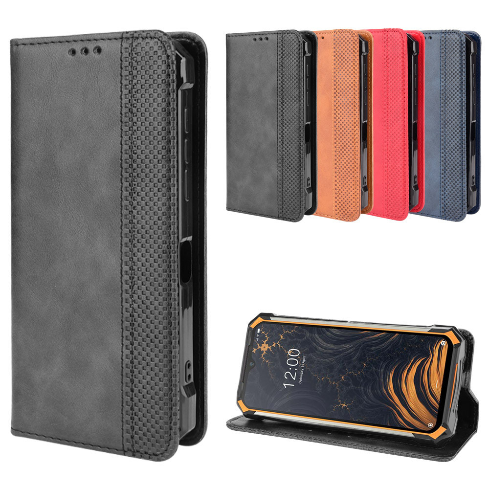 Adequado para doogee S88 Pro caso de telefone doogee S88Plus caso de couro do telefone Flip cartão capa protetora fora