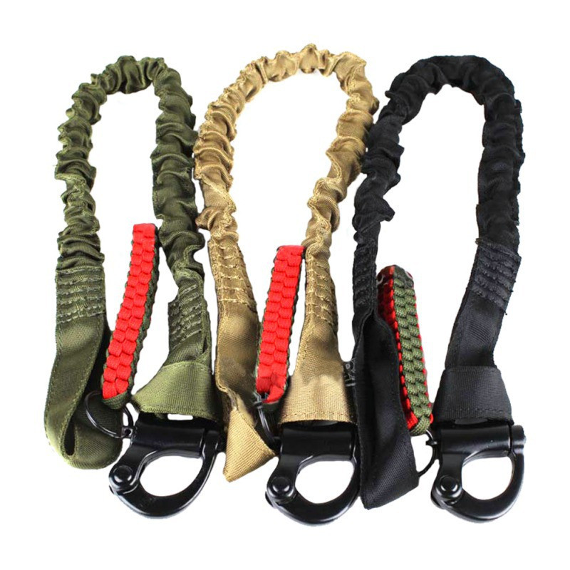 Lanyard Tático Exterior 55cm Corda De Segurança Ajustável Sling Multifuncional Correia De Nylon Kit De Sobrevivência De 
