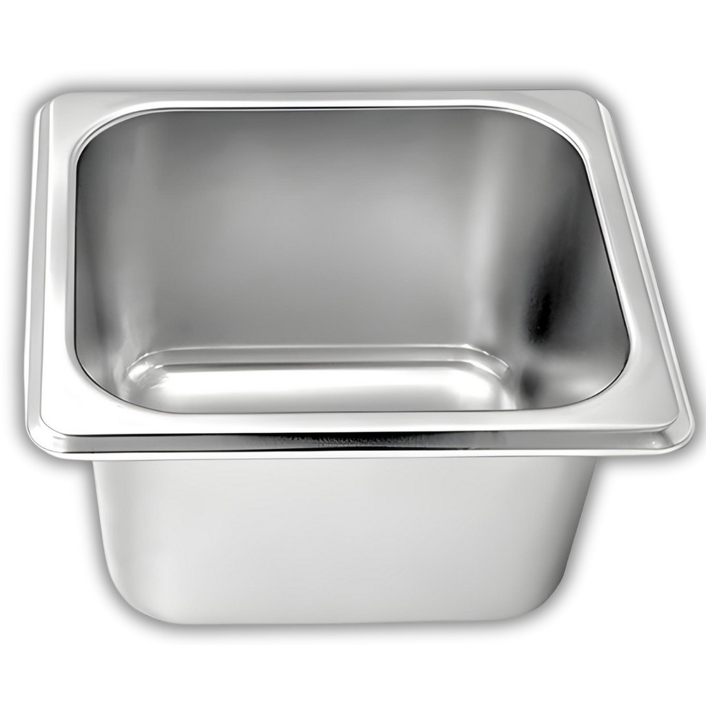 Cuba em Aço Inox Gastronômica 1/6 Para Servir Buffets Rechauds Self Service Restaurantes - Ke Home