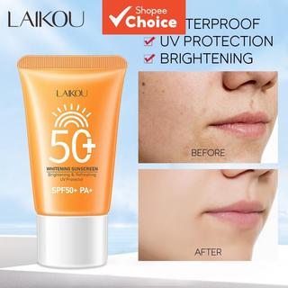LAIKOU Creme Clareador de Proteção Solar com Filtro UV, Creme Solar Clareador, Protetor F…