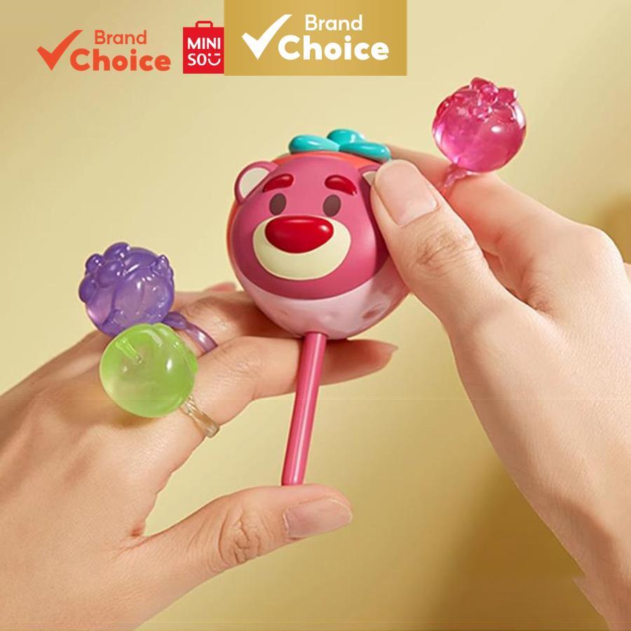 MINISO  disney pixar série de mercado de frutas - chaveiro colecionável de bala dura de frutas fofas 9 cm × 6 cm × 10 cm
