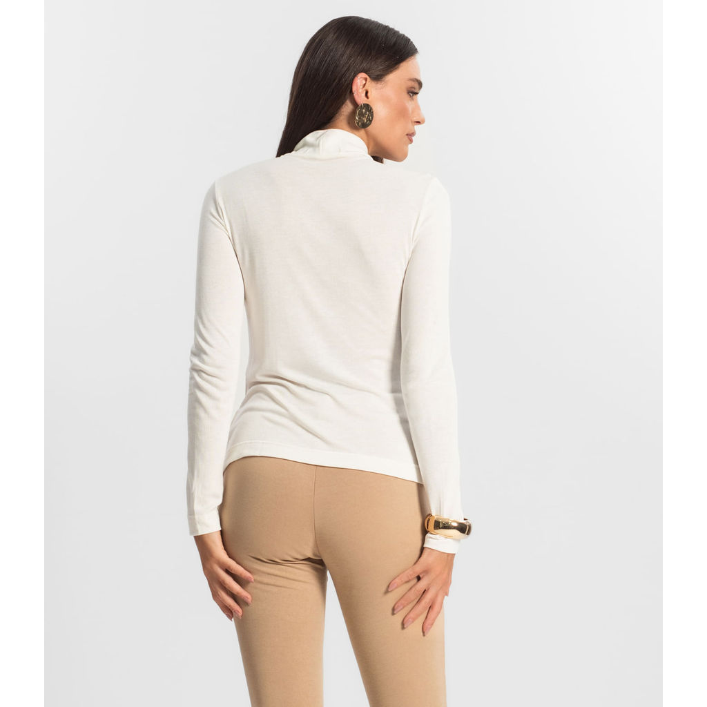 Detalhes do Blusa Feminina Manga Longa Endless Bege