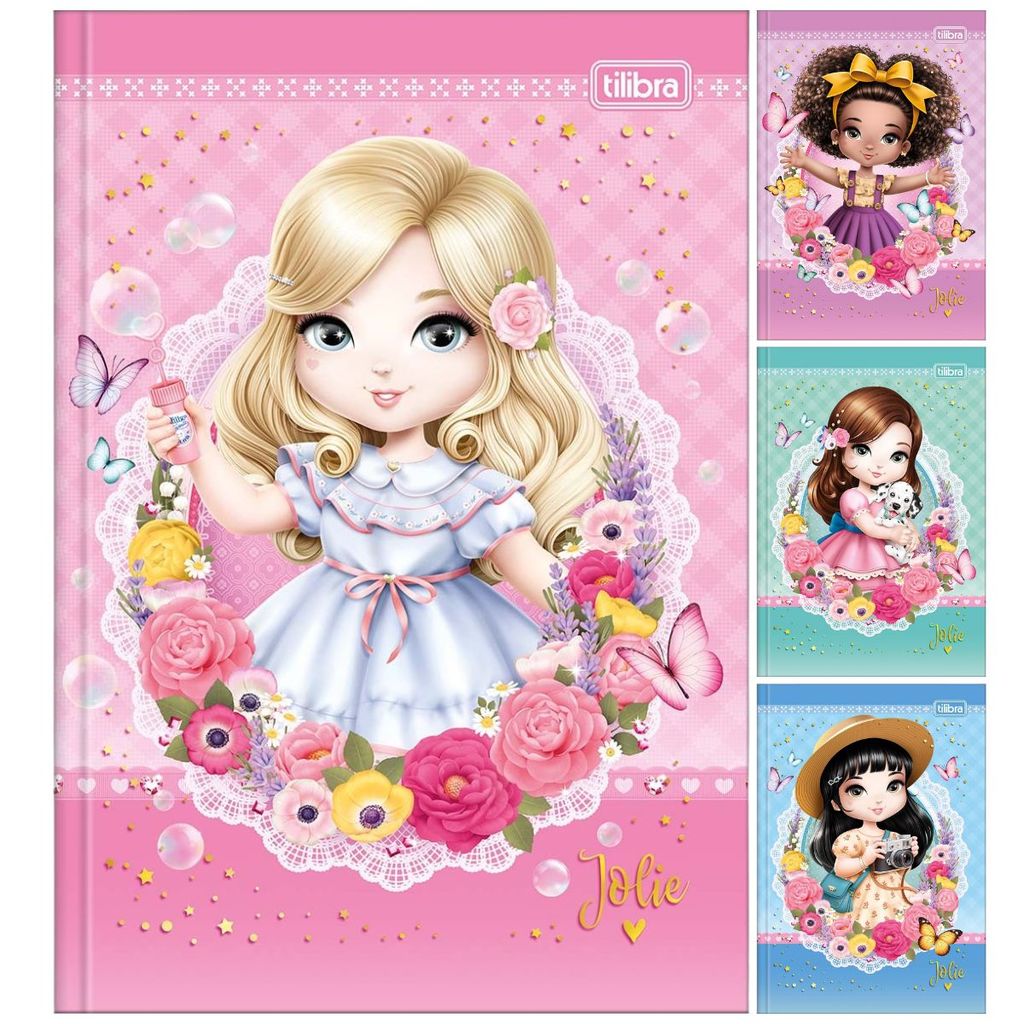Caderno Universitário Jolie TILIBRA Capa Dura BROCHURA - 48 Folhas em Oferta na Shopee