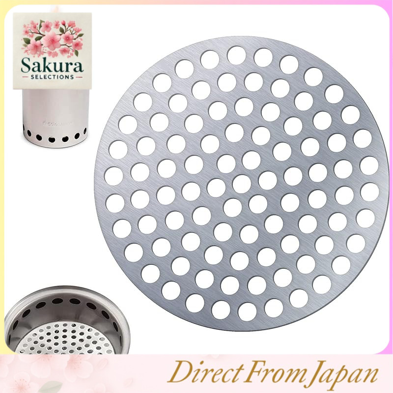 Solo Stove Compatible Pellet Guard Grate Mesh – High Airflow 6mm Holes, Stainless Steel SUS304 – Fits Lite (93mm), Titan & Mesa (113mm), Campfire (158mm) Models