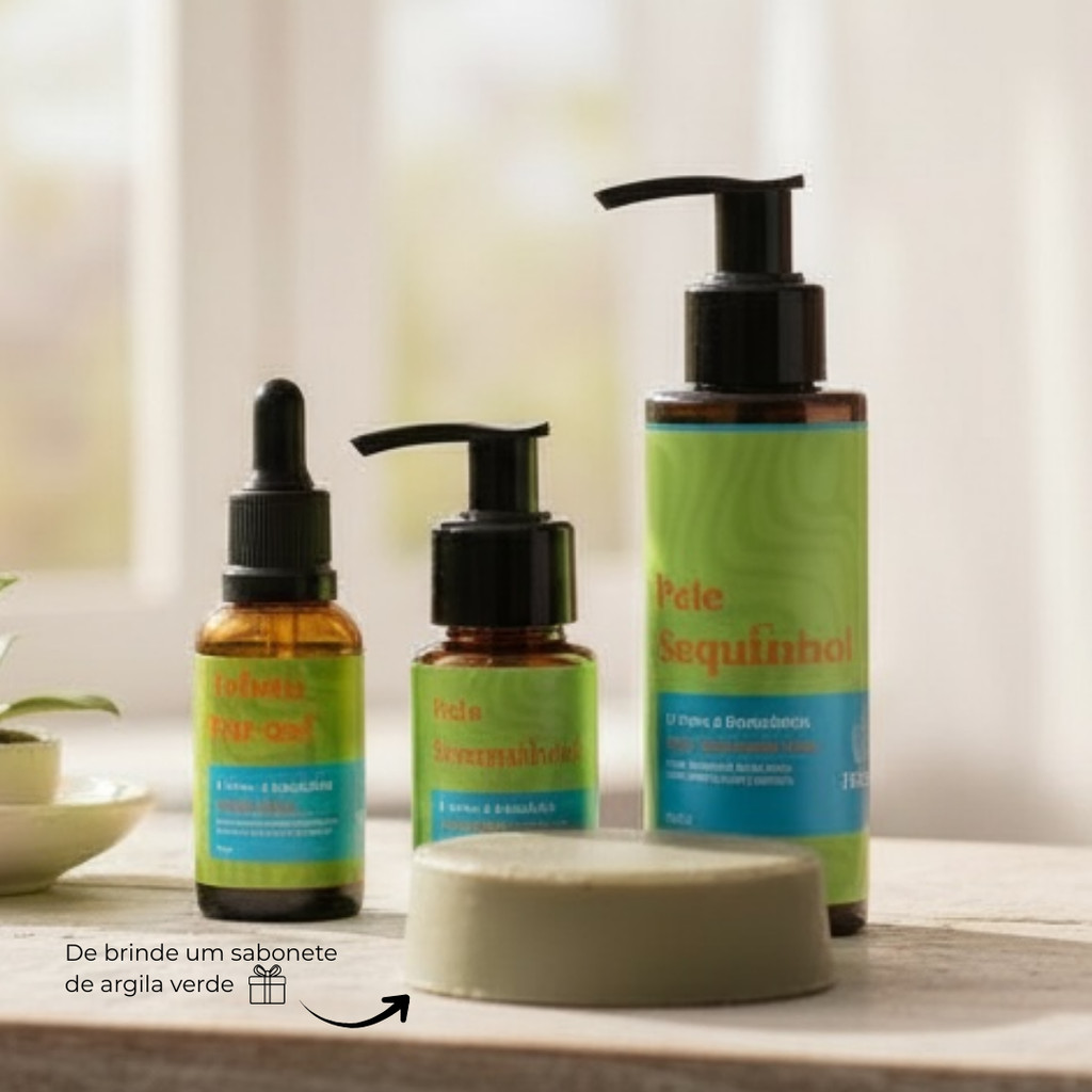 KIT COMPLETO XÔ ACNE & OLEOSIDADE | PELE SEQUINHA, POROS FECHADOS & FRESCOR IMEDIATO em Oferta na Shopee