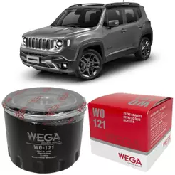 Filtro Óleo Renegade 1.3 2022 a 2025 WEGA WO-121