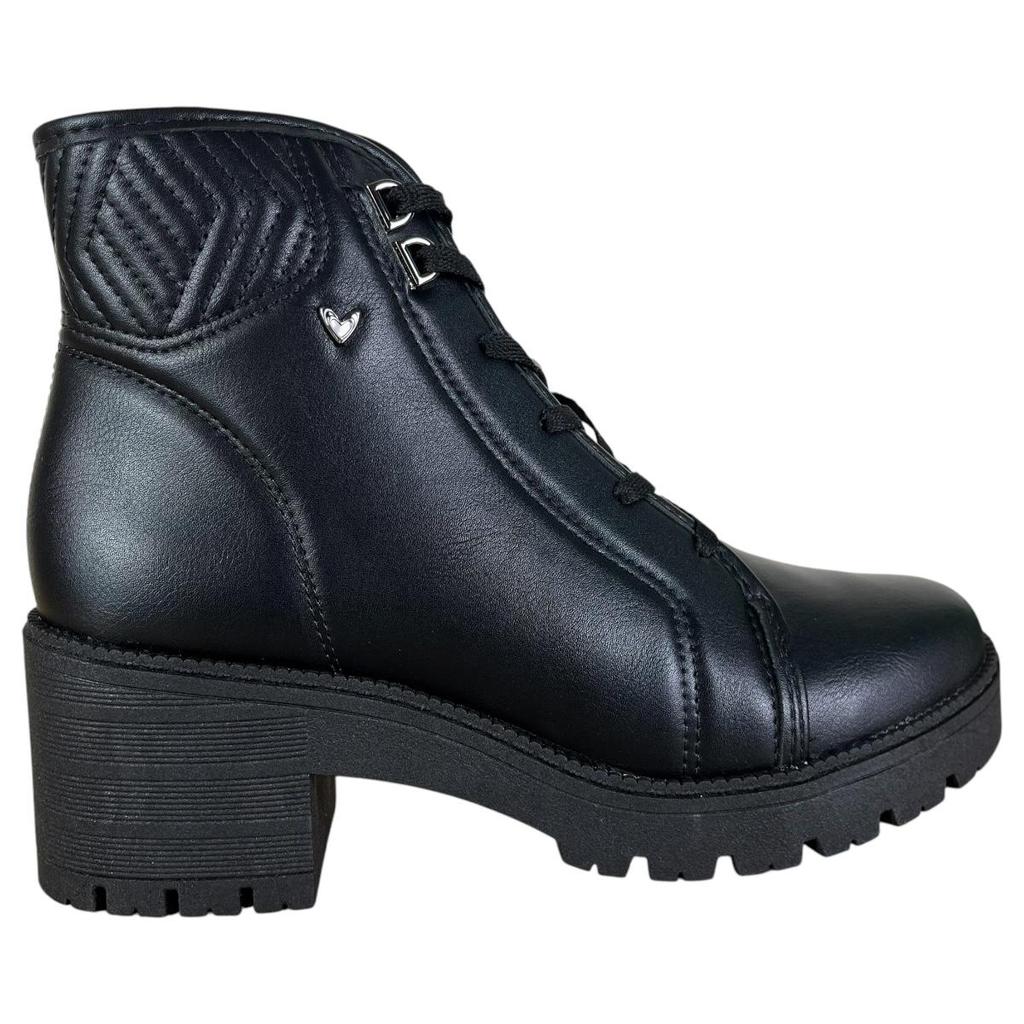 Bota Coturno Mississipi Feminina Salto Bloco Tratorada Original Conforto Matelassê