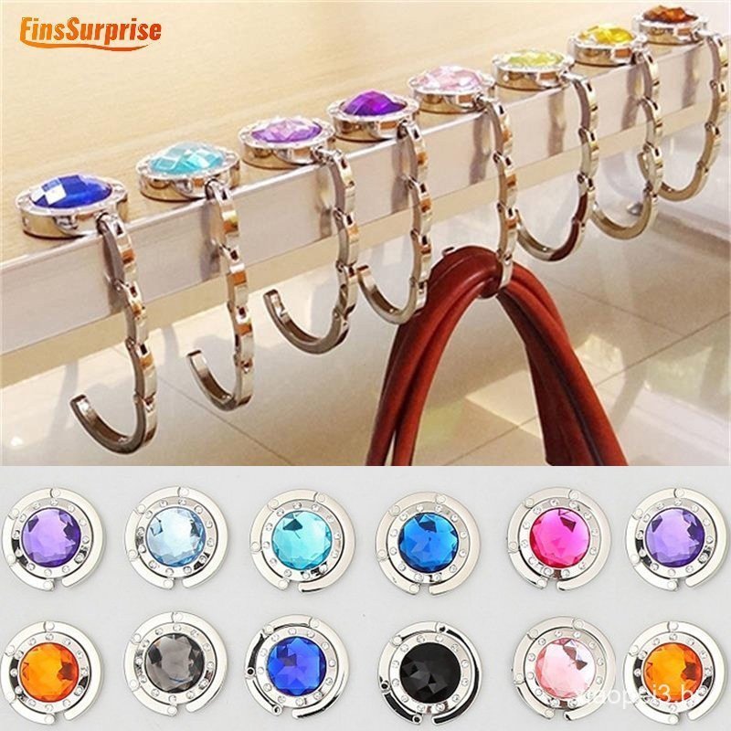 Ganchos Mágicos De Liga De Cristal Pendurados Para Bolsa Cabide Portátil Dobrável Titular Gancho em Oferta na Shopee