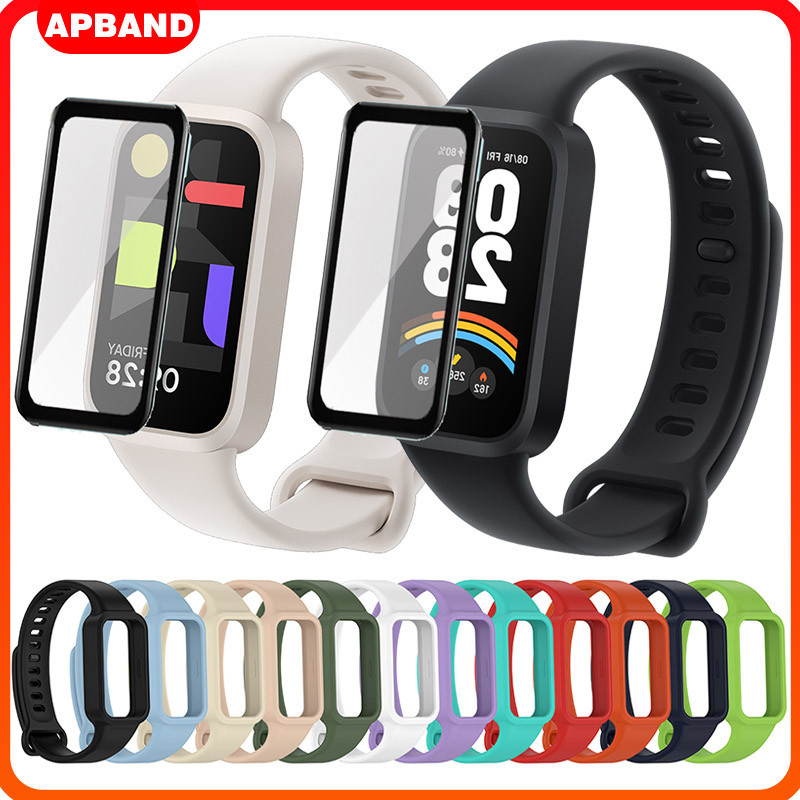 Acessórios Película Com Vidro Capinha Capa Pulseira for Relógio Smartwatch Xiaomi Mi Band 9 Active /Redmi Band 3